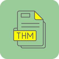 Thm Filled Yellow Icon vector
