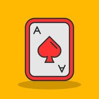 Spades Filled Shadow Icon vector