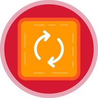 Loop Flat Multi Circle Icon vector
