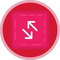 Swap Flat Multi Circle Icon vector