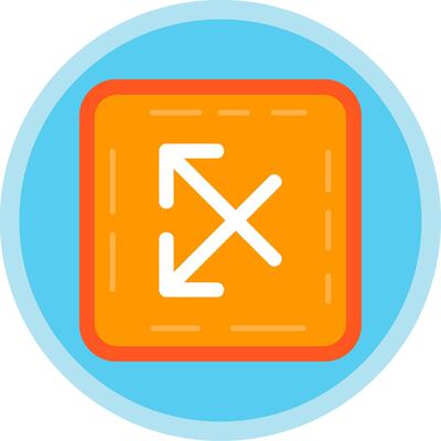 Intersect Flat Multi Circle Icon