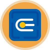 Endpoint Flat Multi Circle Icon vector