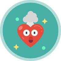 Exploding Flat Multi Circle Icon vector