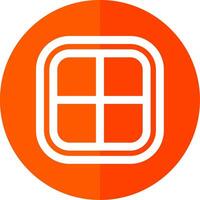 Layout Line Red Circle Icon vector