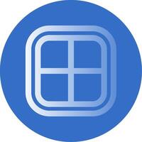Layout Gradient Line Circle Icon vector