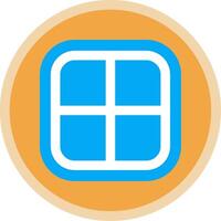 Layout Flat Multi Circle Icon vector