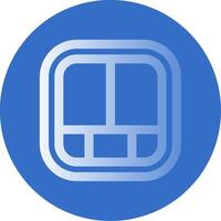 Layout Gradient Line Circle Icon vector