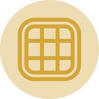 Layout Line Yellow Circle Icon vector