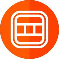 Layout Line Red Circle Icon vector