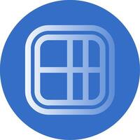 Layout Gradient Line Circle Icon vector