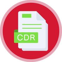 Cdr Flat Multi Circle Icon vector