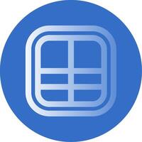 Layout Gradient Line Circle Icon vector