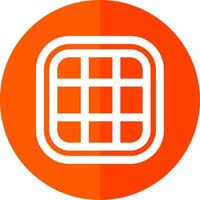 Layout Line Red Circle Icon vector