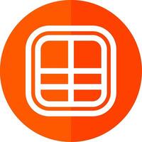 Layout Line Red Circle Icon vector