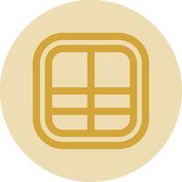 Layout Line Yellow Circle Icon vector