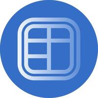 Layout Gradient Line Circle Icon vector