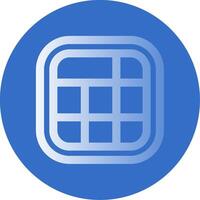 Layout Gradient Line Circle Icon vector