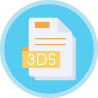 3ds plano multi circulo icono vector