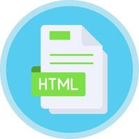 html plano multi circulo icono vector