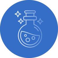 Potion Gradient Line Circle Icon vector