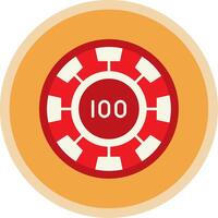 Chip Flat Multi Circle Icon vector