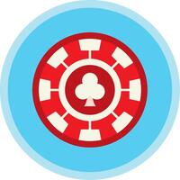 Chip Flat Multi Circle Icon vector