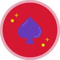 Spades Flat Multi Circle Icon vector