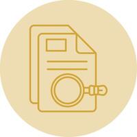 Help Line Yellow Circle Icon vector