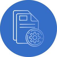 Setup Gradient Line Circle Icon vector