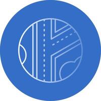 Road Gradient Line Circle Icon vector