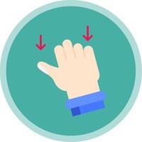 Drag Flat Multi Circle Icon vector