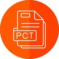 Pct Line Red Circle Icon vector