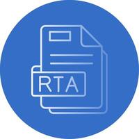 Rta Gradient Line Circle Icon vector