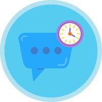 Time Flat Multi Circle Icon vector