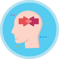 Conflict Flat Multi Circle Icon vector