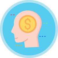 Greed Flat Multi Circle Icon vector