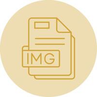 Img Line Yellow Circle Icon vector