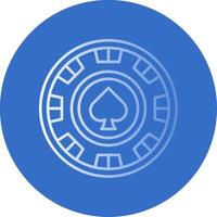 Chip Gradient Line Circle Icon vector