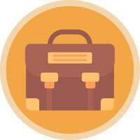 Briefcase Flat Multi Circle Icon vector