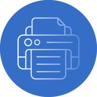 Print Gradient Line Circle Icon vector