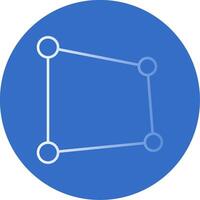 Perspective Gradient Line Circle Icon vector