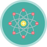 Atom Flat Multi Circle Icon vector