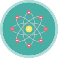 Atom Flat Multi Circle Icon vector