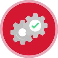Setting Flat Multi Circle Icon vector