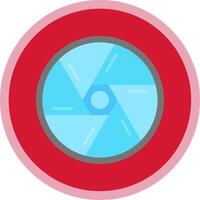 Shutter Flat Multi Circle Icon vector