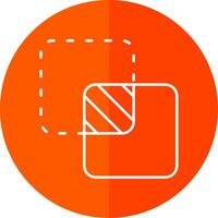 Unite Line Red Circle Icon vector