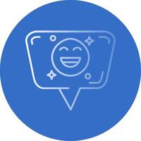 Emoji Gradient Line Circle Icon vector