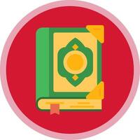 Quran Flat Multi Circle Icon vector