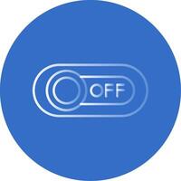 Off Gradient Line Circle Icon vector