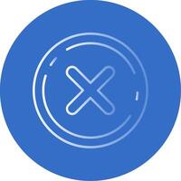 Cancel Gradient Line Circle Icon vector
